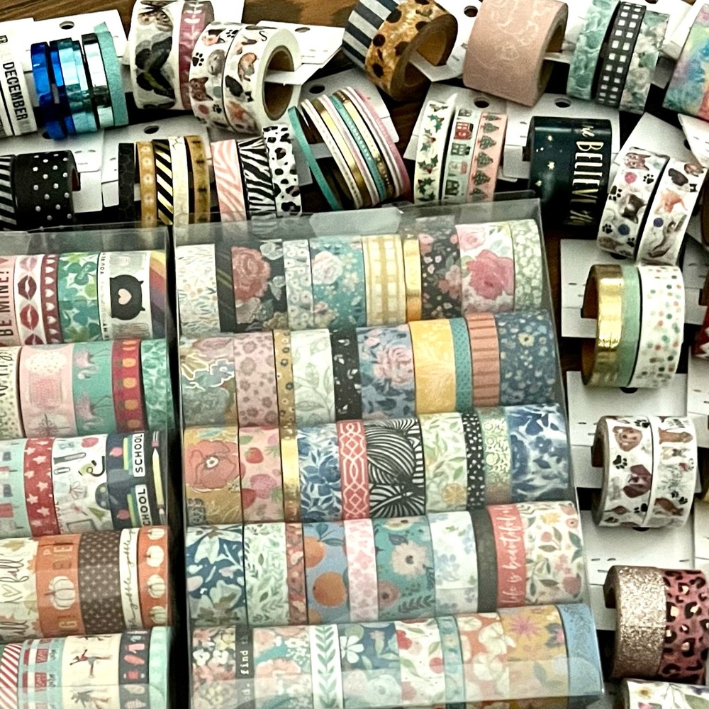 Brand New in Package Washi Tape Multiple Colors,  Designs and Seasons